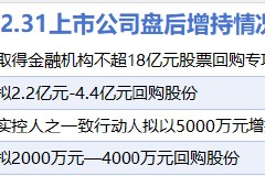 12月31日增减持汇总：立讯精密等4股增持 联动科技等5股减持（表）
