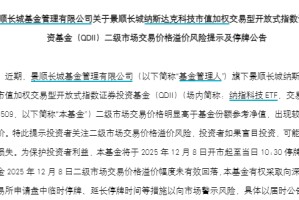美股QDII基金扎堆提示溢价风险 两只ETF将停牌