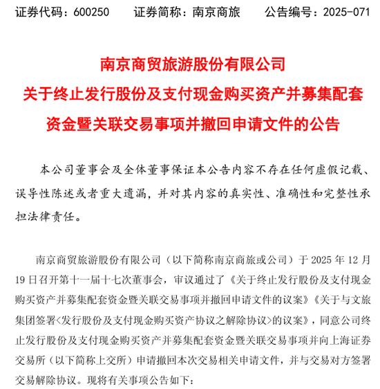 600800	、600250，重大资产重组终止