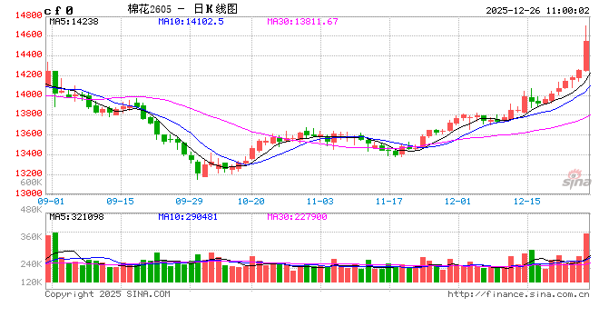 华泰期货：新疆种植面积预期调减，郑棉期价强势上涨