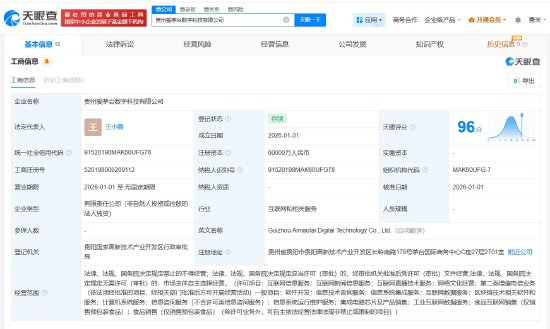 贵州茅台6亿成立爱茅台数字科技公司