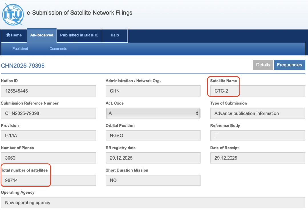 我国新增20万颗卫星申请	，专家：卫星频轨资源申请已上升至国家战略层面
