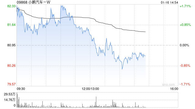 大华继显：降小鹏汽车-W目标价至125港元 研发支出激增抵销交付增长动能