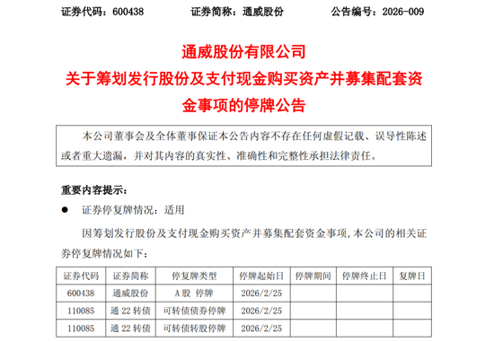 光伏巨头大动作！600438，停牌！