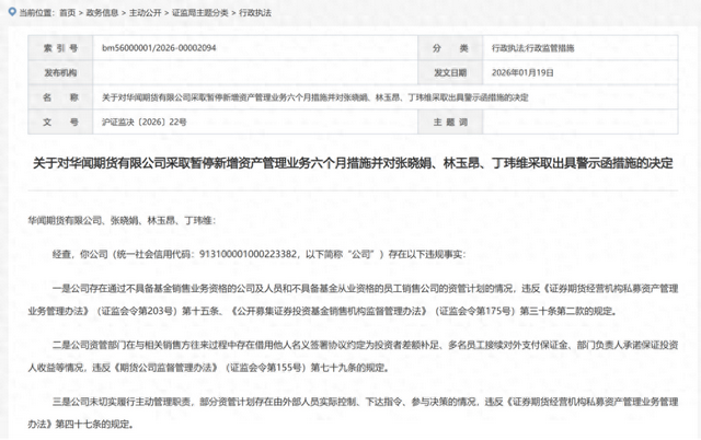 年内首现两家期货公司被罚停开新业务，去年四季度已见密集信号